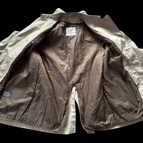 London Fog Thinsulate Men’s Trench Coat removable lining Size 44 Regular - Picture 5 of 8